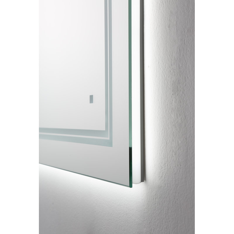 Soho Sleek 60"x30" LED Bathroom Mirror with Ambient Backlit & Defogger
