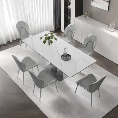 Modern light luxury home dining table sets