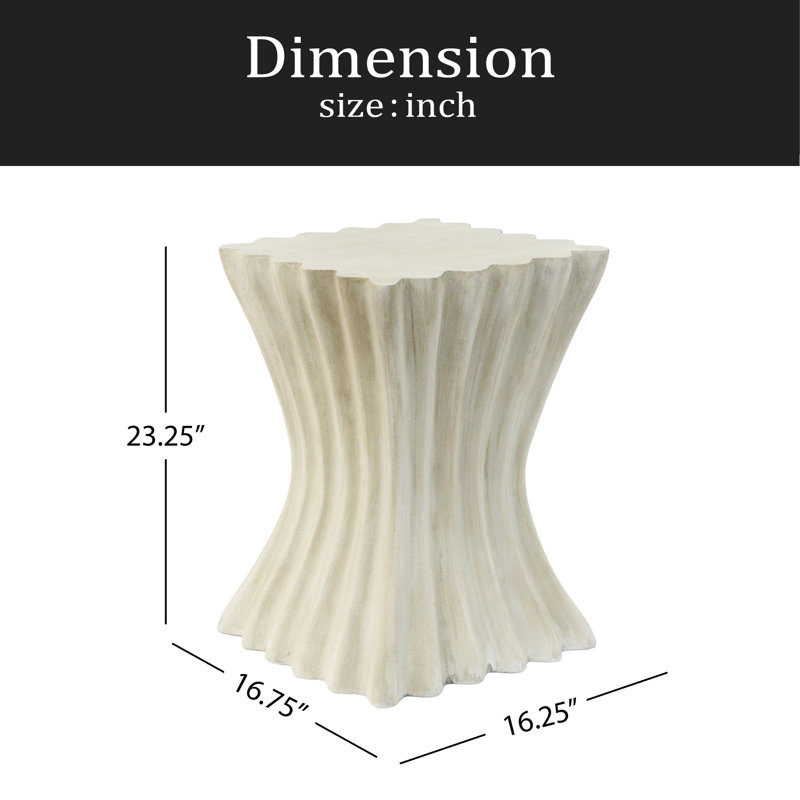 MGO Archaistic Wavy Side Table