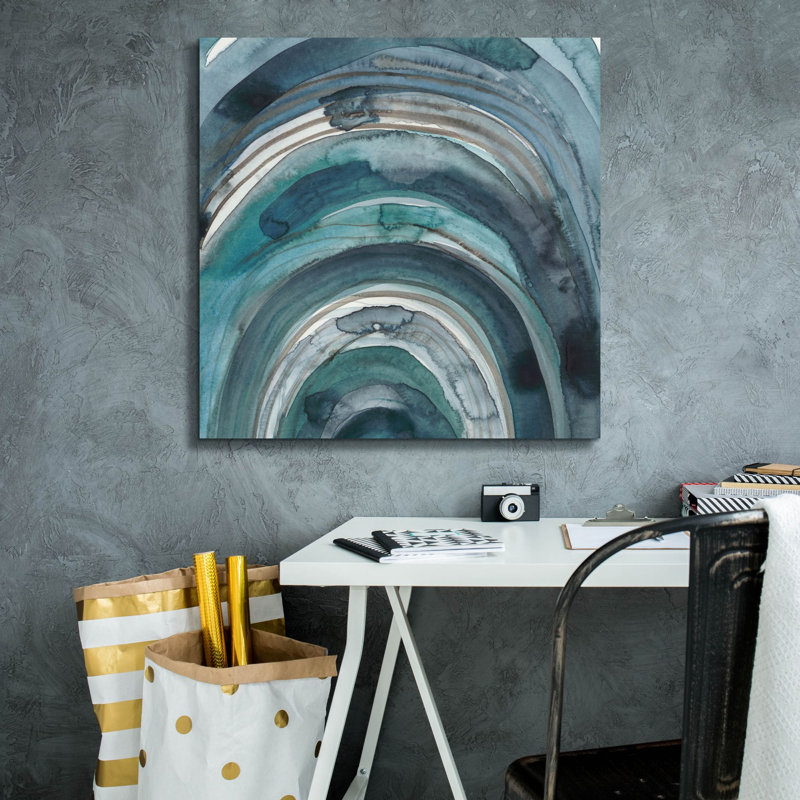  «Freshwater Tide 9» par Chariklia Zarris, art mural sur toile, 26 po x 26 po