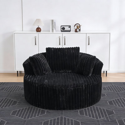 55" Round Barrel Chair – Compression-Accent Seating