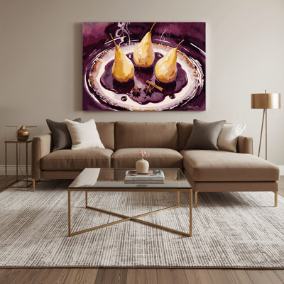 Art mural sur toile rouge