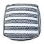 Pouf en tissu noir naturel, carré 16 x 16 x 16, capacité de 200 livres, coton, entièrement assemblé, nettoyage des taches seulement, pouf rembourré de perles, coton de 200 lb, avec