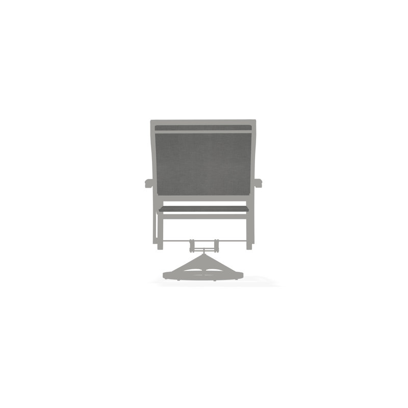 Bazza Outdoor Dining Chair, Snow, Alloy Sunbrella®