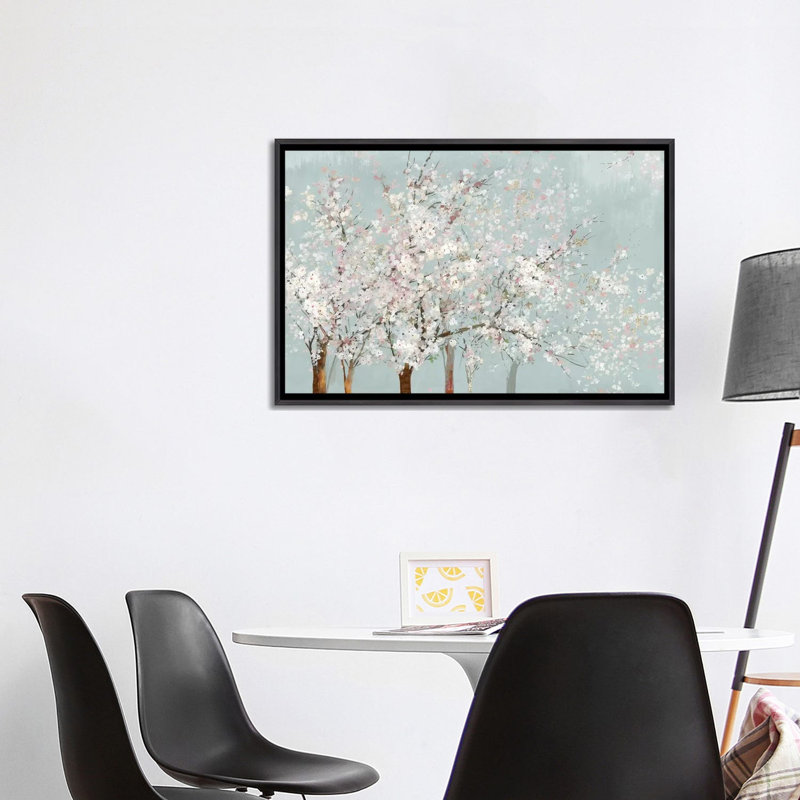 « SACO Bloom » par Allison Pearce, reproduction d’art, H 32 po x l 48 po x P 1,5 po, Toile avec cadre noir patiné