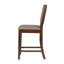 Chaise de comptoir rembourrée chêne manguier (ensemble de 2)