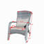 Chaise de patio avec coussins (coussin gris)-131517481