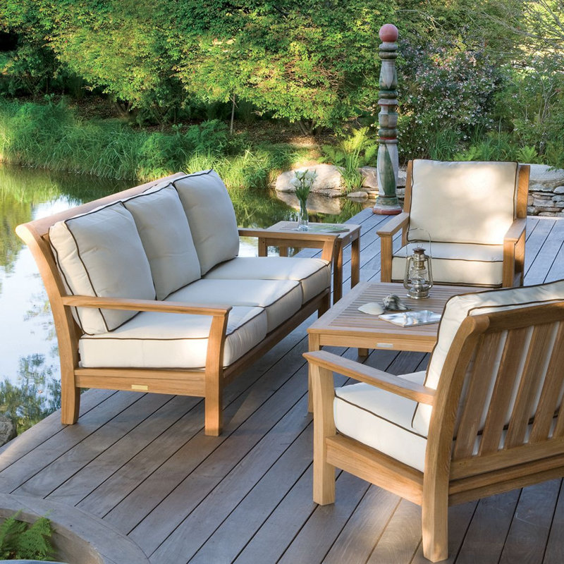 Chelsea Outdoor 3 - Seat Patio Sofa, Navy Rain