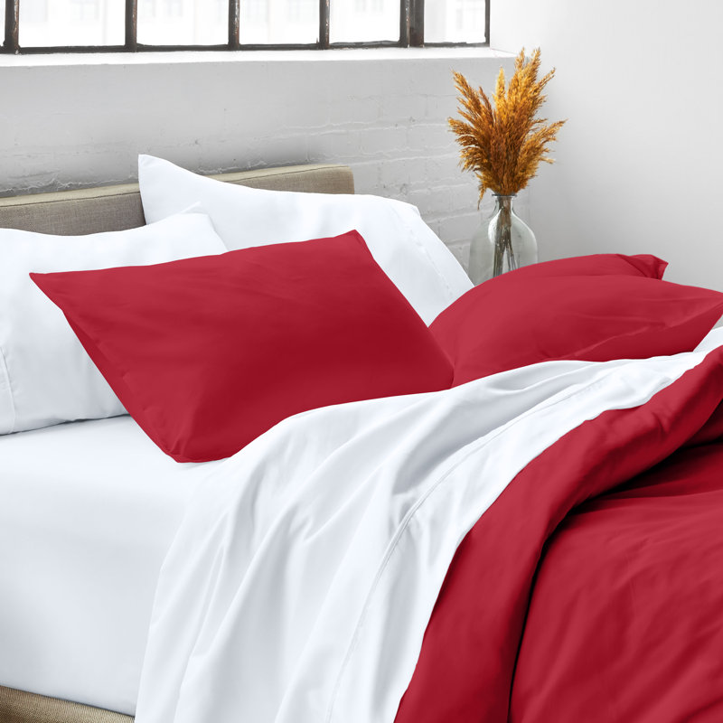 Ultra-Soft Pillow Sham Set, Standard, Red