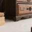 Organiseur de bureau vintage en bois massif à 4 tiroirs, 35,5 cm de large
