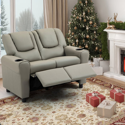 Ivanovic Kids 14.17'' PU Leather Recliner Sofa/Sectional with Footrest
