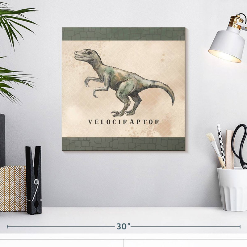 Velociraptor invasion de dinosaures, H 16 po x l 16 po