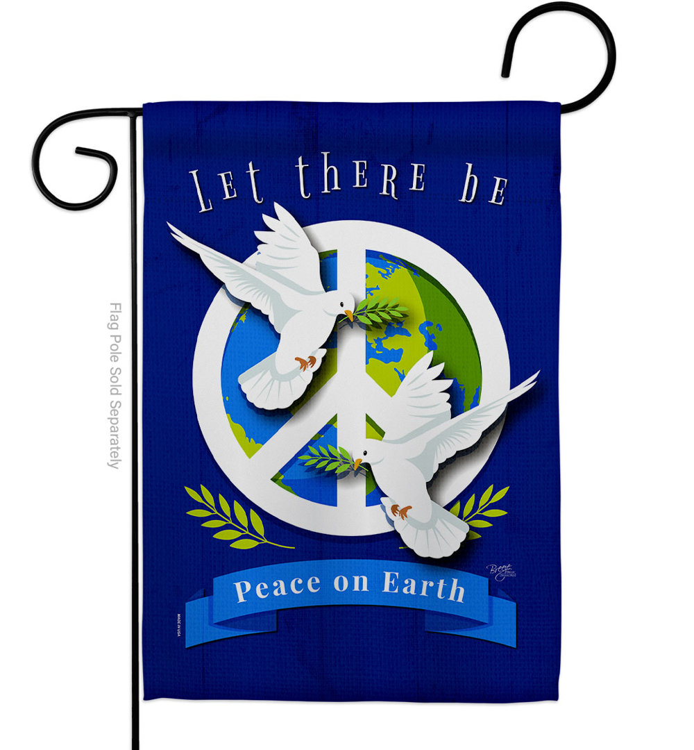 Double Sided 18.5'' H x 13'' W Polyester Garden Flag Breeze Decor