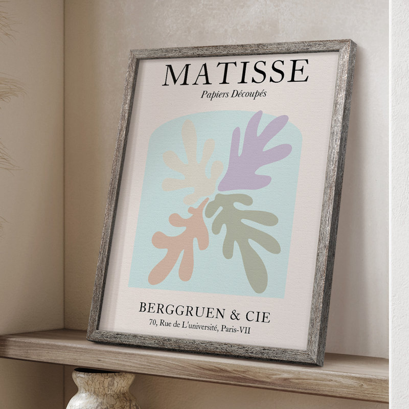 Matisse DVI, reproduction d'art encadrée - bois massif, H 21 po x l 17 po