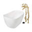 Baignoire autoportante ovale 51 po Kingston-114103784