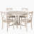 Stylish 5 Piece Dining Table Set With Round Table And 4 Comfortable Kitchen Room Chairs For Family Gatherings And Dining Delights.-1872889377