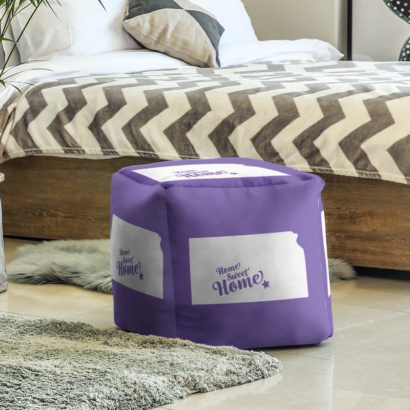 Repose-pieds à cubes wichita the home, Mauve