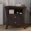 Table de chevet 2 tiroirs Dylan-40330144