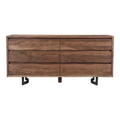 Sahera 6 - Drawer Solid Wood Dresser