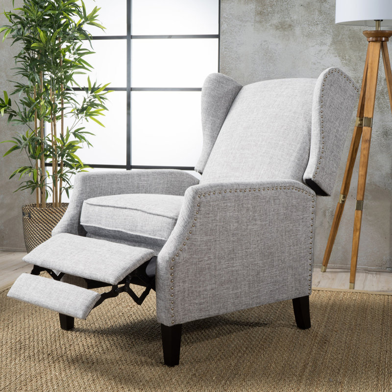Aliosha Upholstered Recliner, Gray