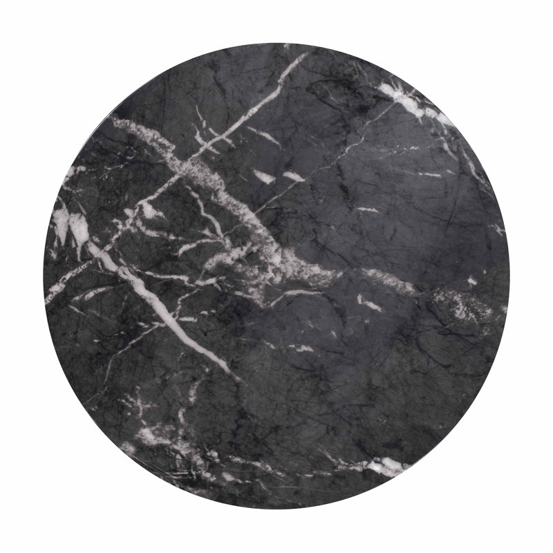 End Table, Black Marble