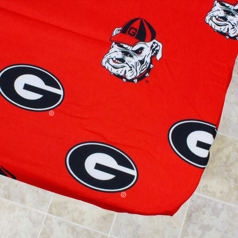 Georgia Bulldogs Red Cotton Fitted Table Cover