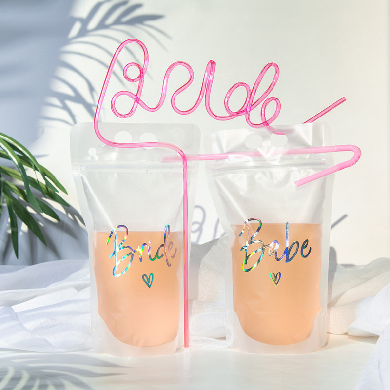 Gobelets Bachelorette avec paille