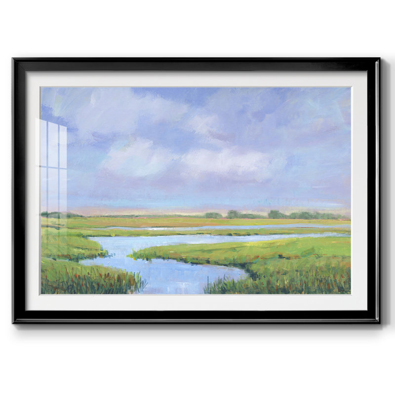 Summer Marsh II, reproduction d'art sur papier, Noir, H 19 po x l 27 po x P 1,5 po
