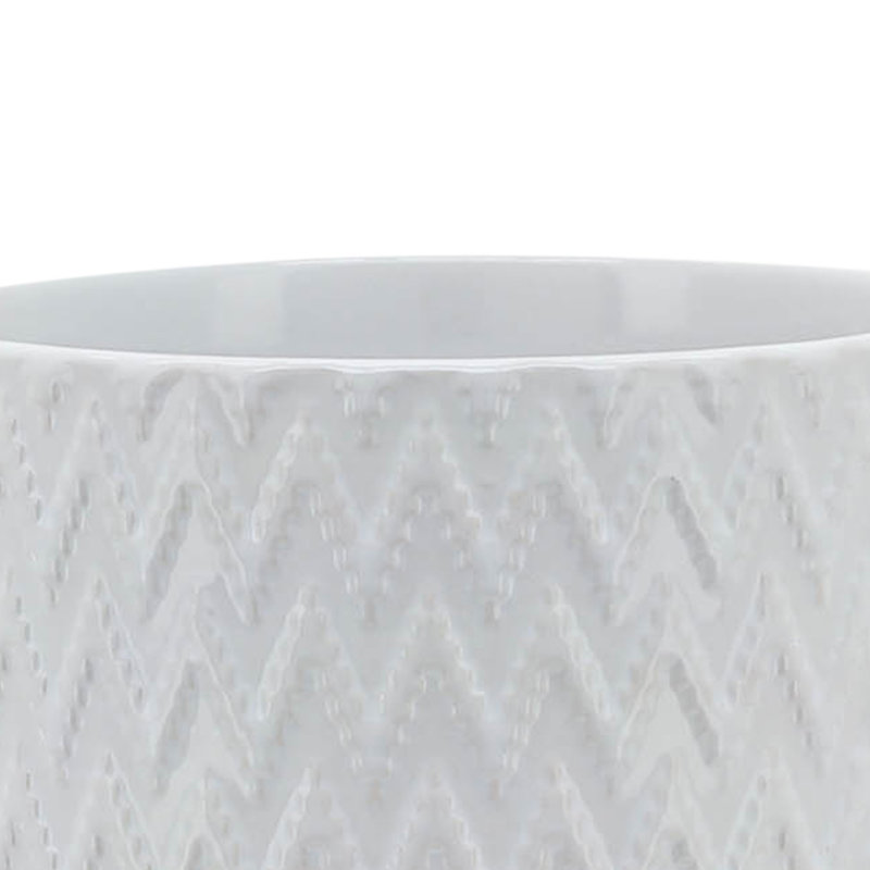 5" Chevron Planter W/ Stand, 8" H x 6" W x 6" D