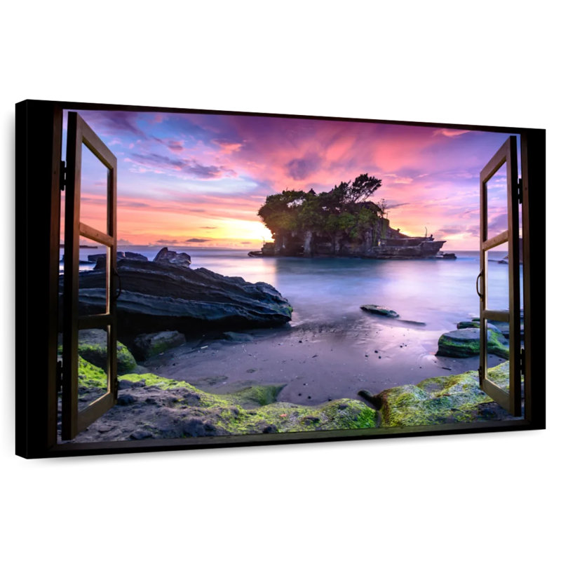 Gillard Window To Tanah Lot Gillard, 32" H x 48" W