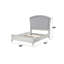 Lit en tissu et finition platine Maverick-1301212594