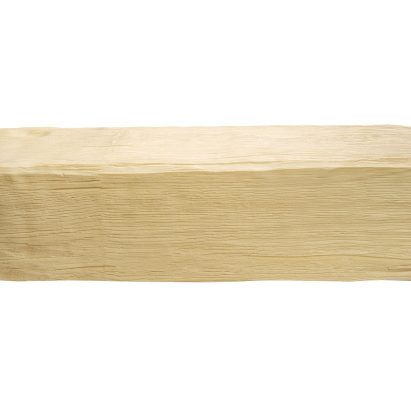 Unfinished Modern Faux Wood Beam in Light Brown Polyurethane