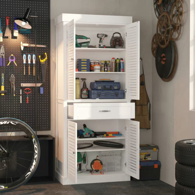 71.6"H Garage Storage Cabinets with Drawer