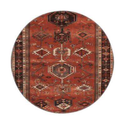 Turkish Brown Indoor and Outdoor Area Rug