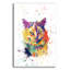 Art mural en verre acrylique épique «Colorful Watercolor Calico Cat 2» par Furbaby Affiliates-342164279