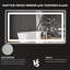 Miroir de commode illuminé sans cadre-1639248410