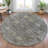 Machine Washable Indoor/Outdoor Xhevrie Pewter Rug-111940039