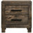Rustic Brown 2-Drawer Nightstand