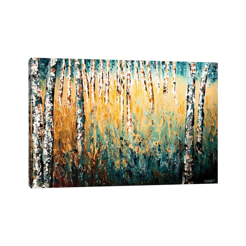 In The Wilderness by Osnat Tzadok - Painting on Canvas, No Framed, 30.48 cm H x 45.72 cm W