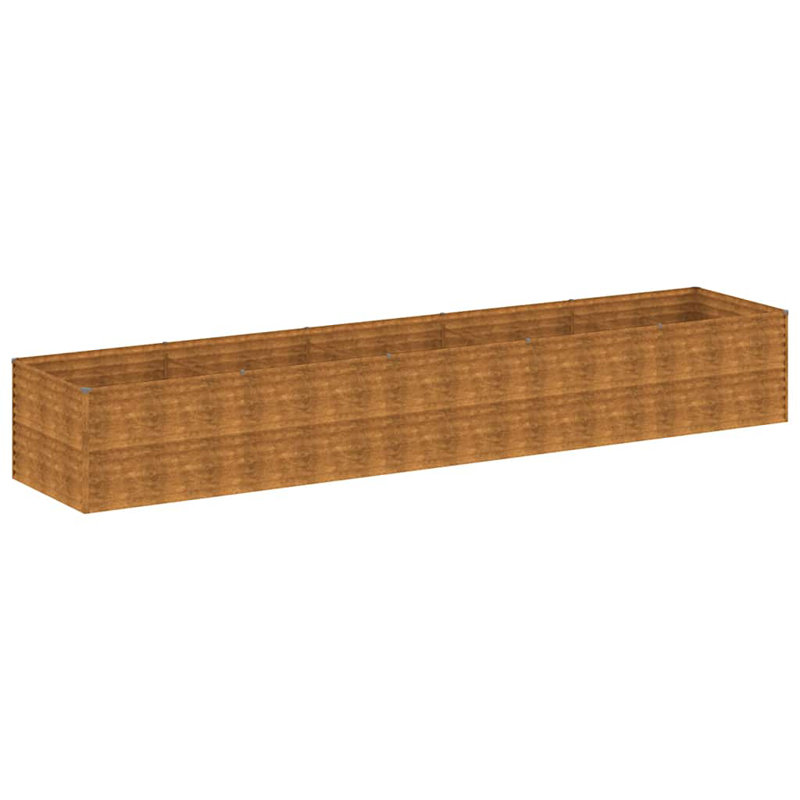  Lit surélevé de jardin en acier Corten 188,6 po x 39,4 po x 27,2 po