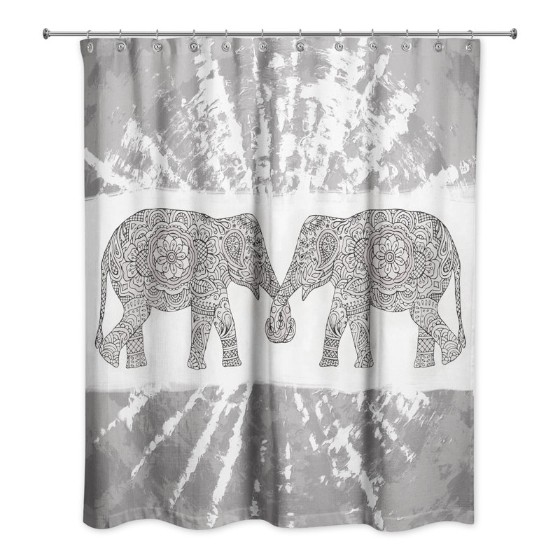 Rideau de douche simple, Gris clair