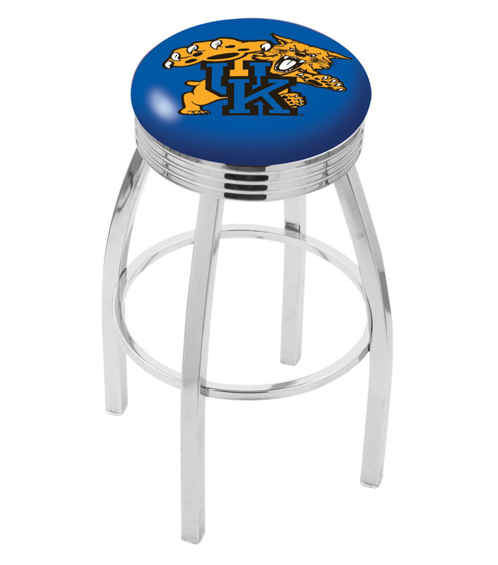 Tabouret de bar pivotant de 25 po NCAA, Kentucky - "Wildcat"