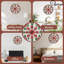 Horloge de Noël flocon de neige scintillant