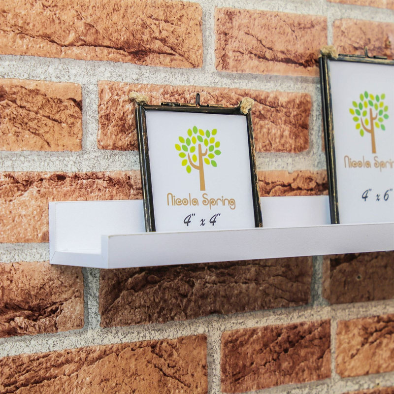 Floating Shelf, 4.5cm H x 91.5cm W x 8.5cm D, White
