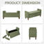 Banc de rangement rembourré en polyester pour entrée et chambre à coucher-404973692