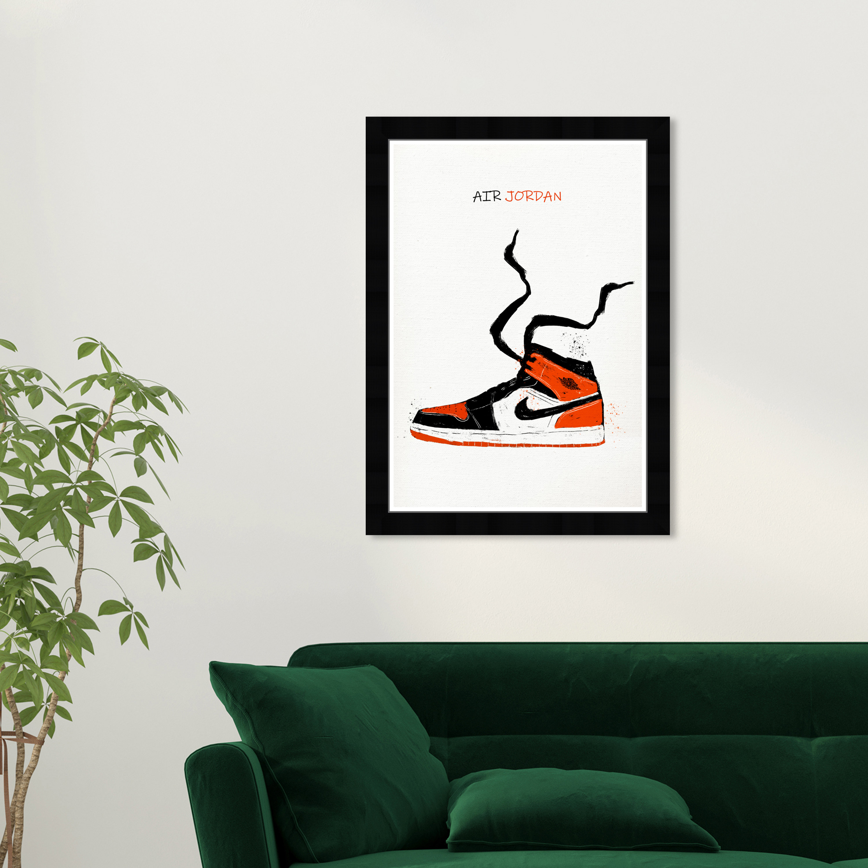 Nike Air Jordan 6 Sneaker Washable Area Living Room Rug Bedroom
