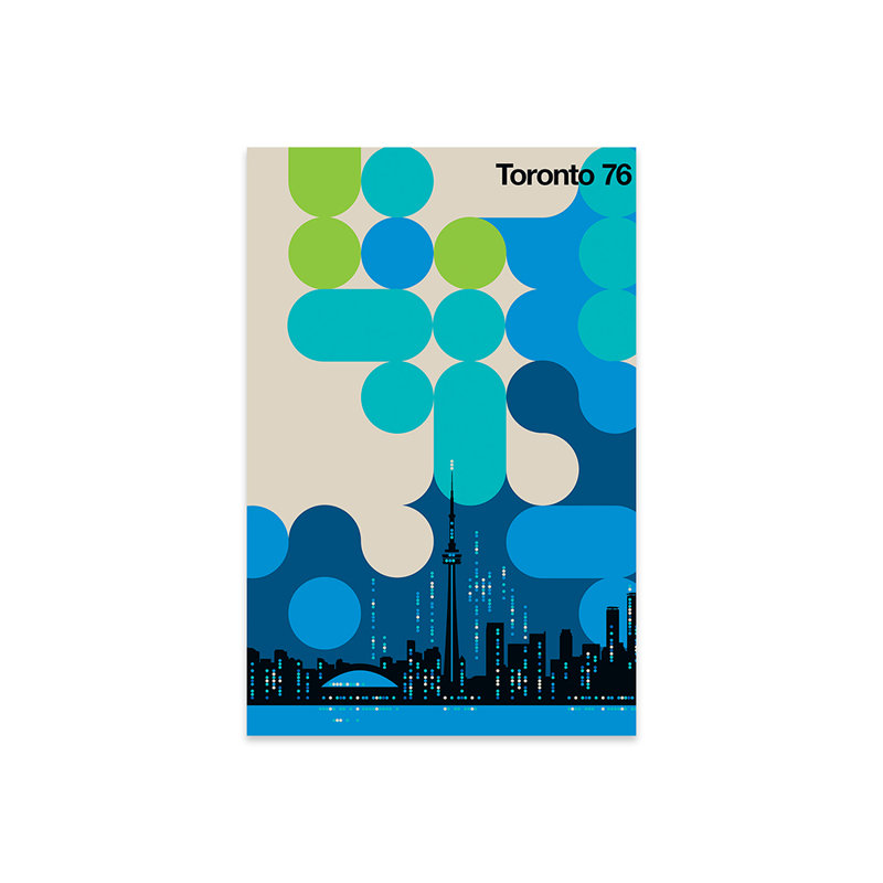 Toronto 76 - Impression sans cadre, H 32 po x l 24 po x P 0,25 po
