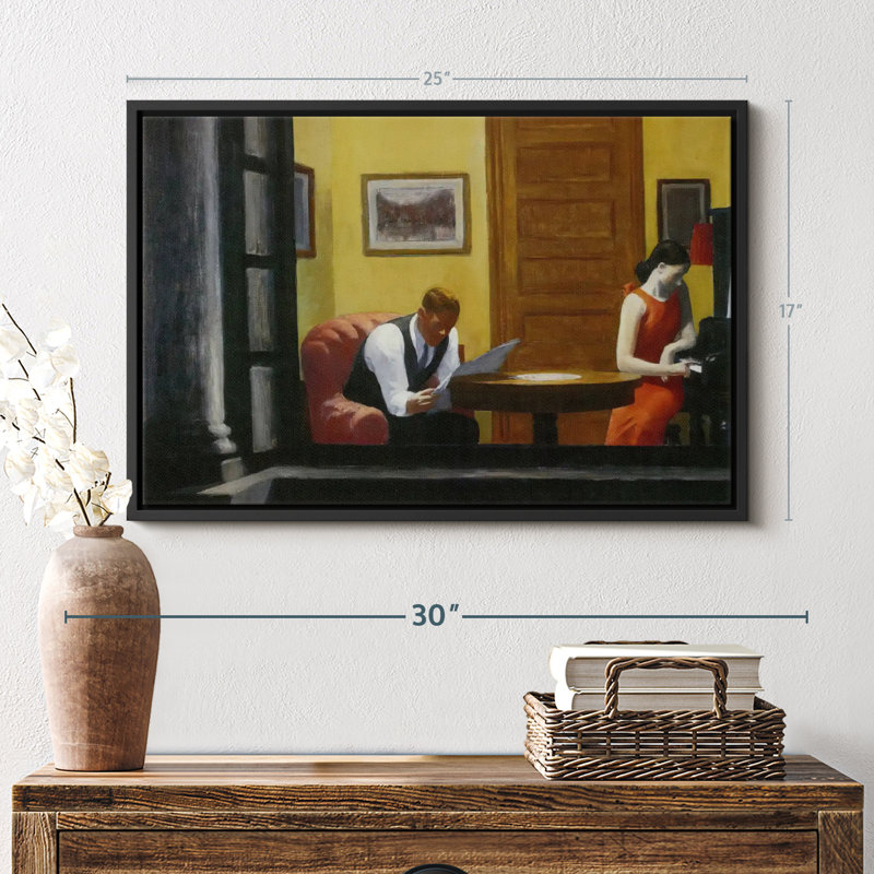 «Room In New York», reproduction sur toile, H 17 po x l 25 po