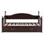Lit de jour en bois avec lit gigogne extensible simple et 2 tiroirs de rangement - Finition espresso-875852105