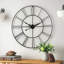 Garney Metal Wall Clock with Black Hands-569890745-569890746